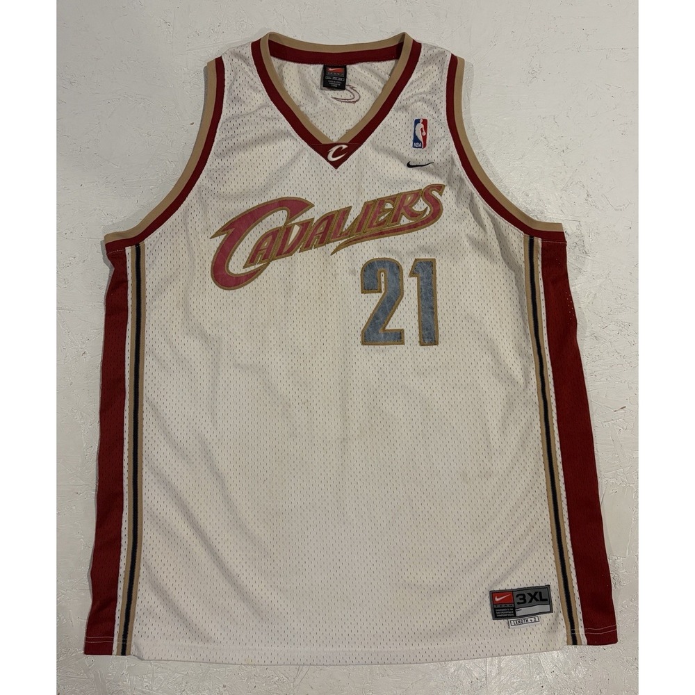 Vintage Nike Cleveland Cavaliers Darius Miles Swingman Jersey Mens‎ 3XL White